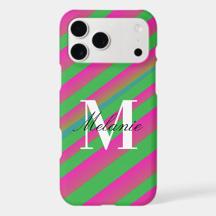 Dégradé de bonbons couleur personnalisé monogramme
