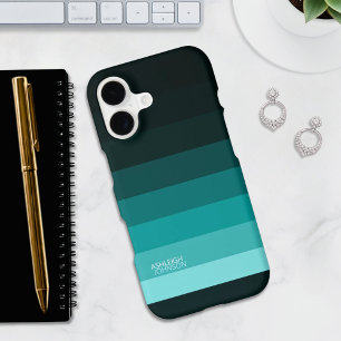 Dégradé de couleur turquoise en bandes
