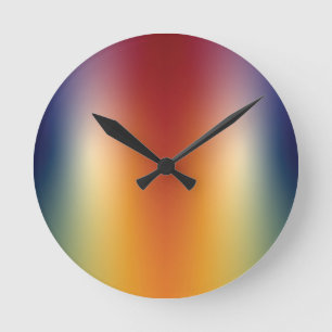 dégradé de forme libre sur horloge murale