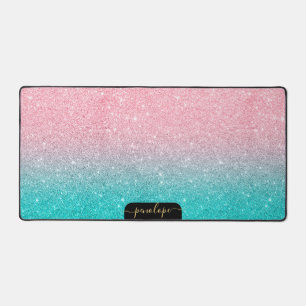 Dégradé minimaliste de parties scintillant turquoi