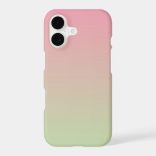 Dégradé ombré rose pastel à vert sauge