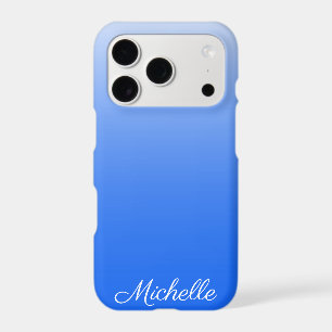 Dégradé personnalisé ombré bleu électrique