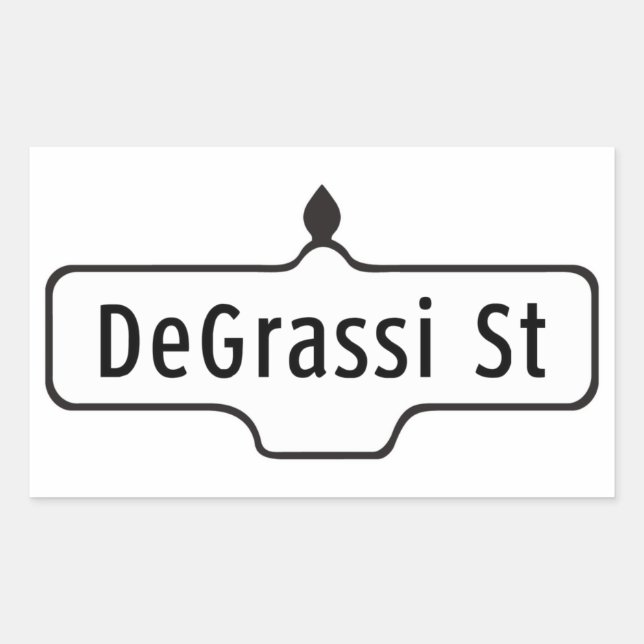 DeGrassi Street, Toronto Street Sign Sticker (Front)