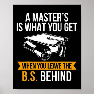 Degree Mba Masters Degree Graduation Poster