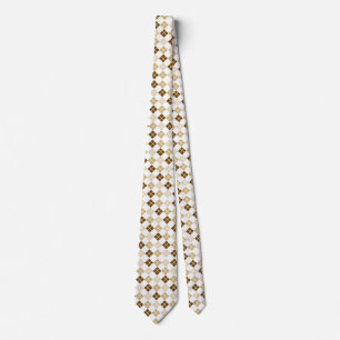 Degrees of Brown Argyle Custom Tie