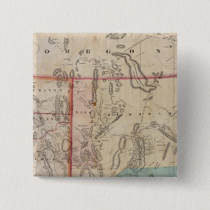 DeGroot's Map of Nevada Territory 2 Inch Square Button