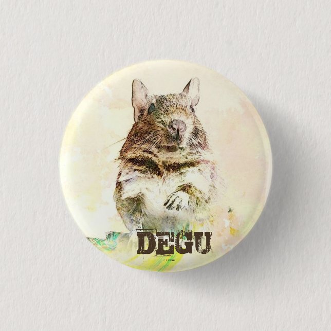 ►► Degus ► 1 Inch Round Button (Front)