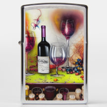Dégustation de vin Art numérique coloré