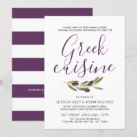 Dégustation gastronomique grecque | Invitation de