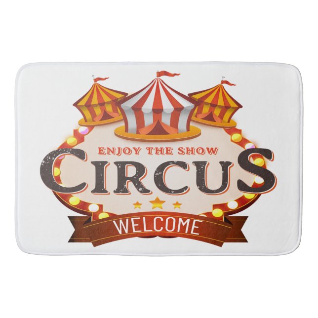 Dégustez le tapis de bain cadeau cirque (Devant)