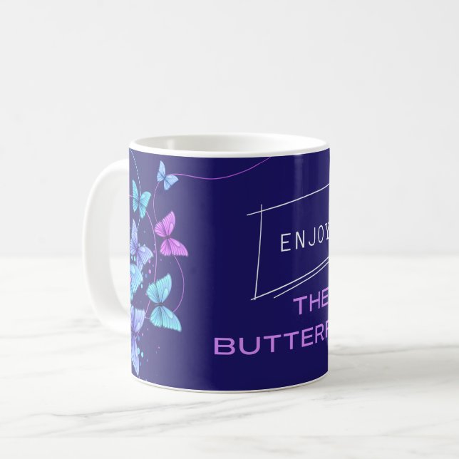 dégustez les papillons Mug (Devant gauche)