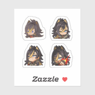 Dehya Genshin Impact 4 Pack Sticker Sheet