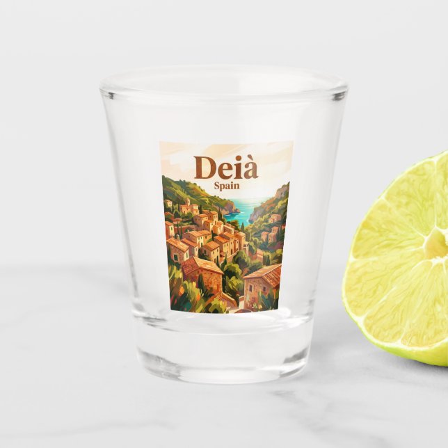 Deià Spain Shot Glass (Front)