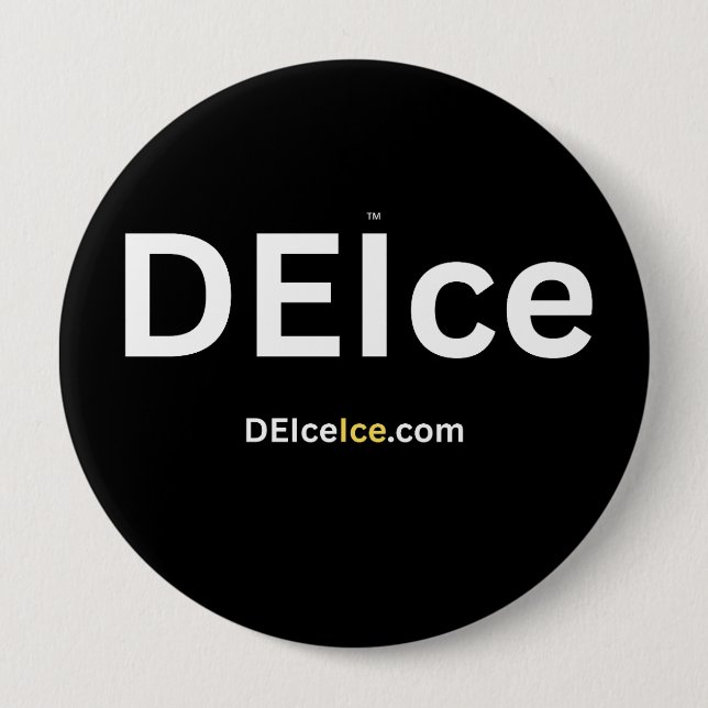 DEIce 4 Inch Round Button (Front)