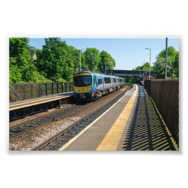Deighton Railway Station, Huddersfield Photo Print (Front)
