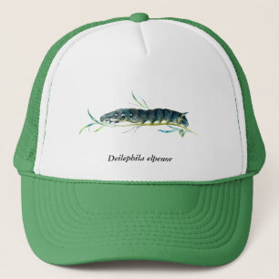 Deilephila elpenor caterpillar trucker hat