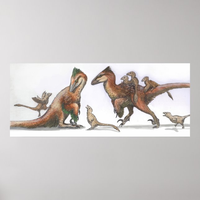 Deinonychus Family Poster (Front)