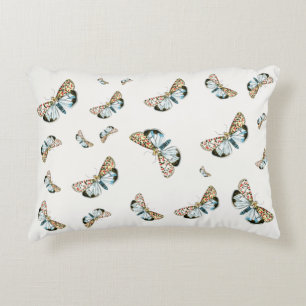 Deiopeia pulchella - Crimson-Speckled Flunkey Moth Accent Pillow