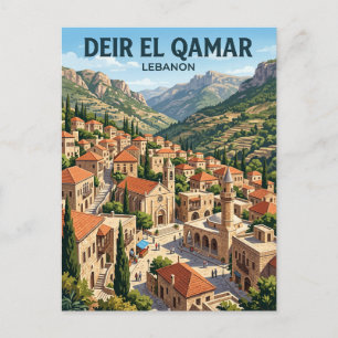 Deir el Qamar Lebanon Postcard