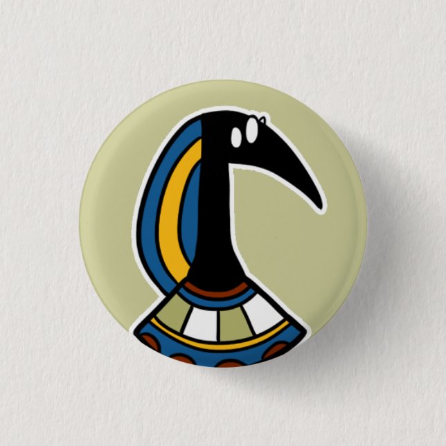 Deity :: Thoth 1 Inch Round Button (Front)