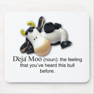 Deja Moo Mouse Pad