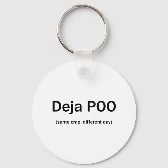 Deja Poo Keychain (Front)