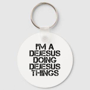 Dejesus Funny Surname Family Tree Birthday Reunion Keychain