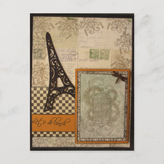 Déjeuner Carte postale Tour Eiffel
