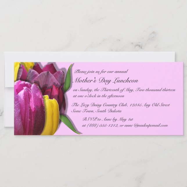 Déjeuner de la Fête des Mères Invitations personna (Devant)