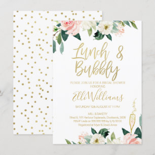 Déjeuner floral & Invitation de douche nuptiale Bu