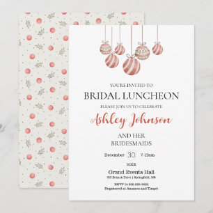 Déjeuner nuptial de Noël Invitation