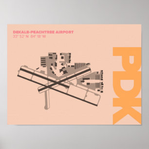 DeKalb-Peachtree Airport (PDK) Diagram Poster