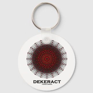 Dekerat (10-Dimensional Hypercube) Keychain