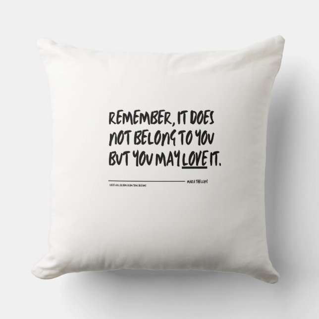 Dekokissen "But you may love it" Throw Pillow (Front)