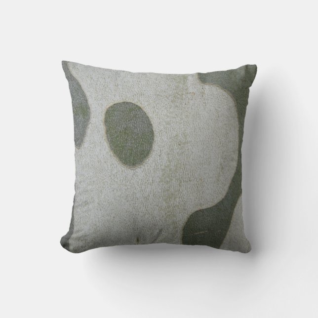 Dekokissen graugrünes Muster Throw Pillow (Front)