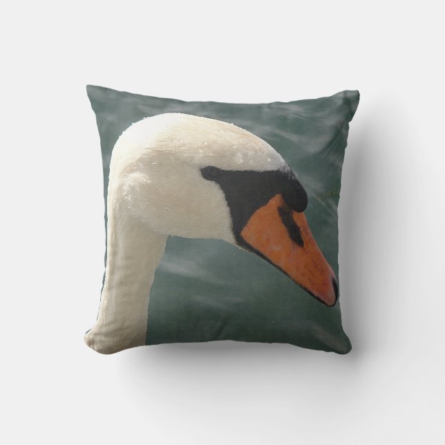 Dekokissen Schwanenkopf Throw Pillow (Front)