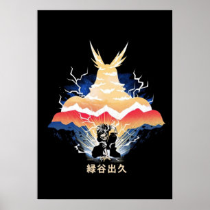Deku vs All Might One For All Hero Academy 3 Poster
