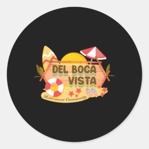Del Boca Vista Retiret Community Classic Round Sticker