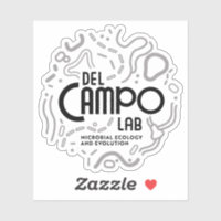 del Campo Lab Microbes Sticker