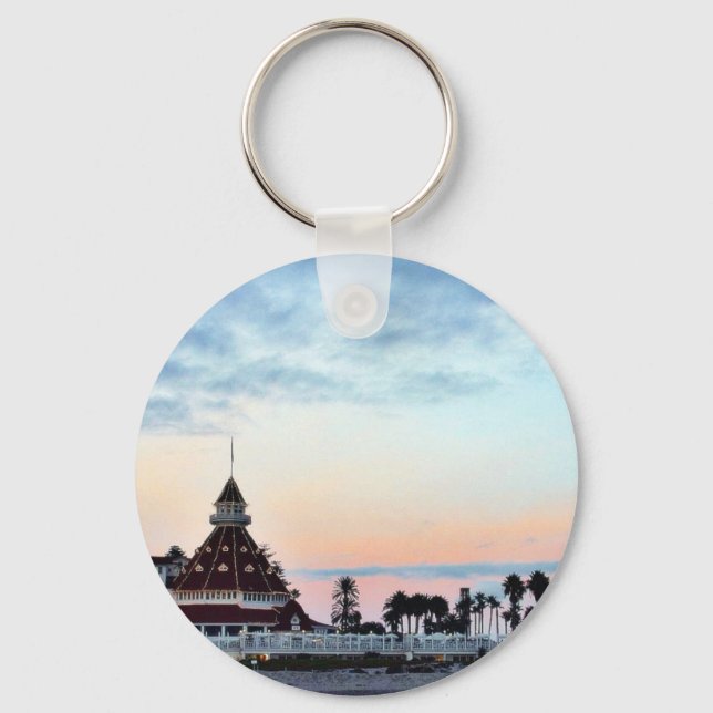 Del Coronado Sunset Keychain (Front)