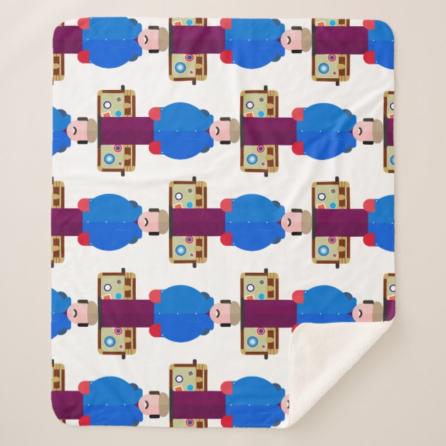 Del Griffith – Patterned Sherpa Blanket (Front)