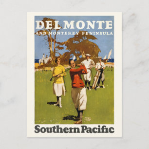 Del Monte and Monterey Peninsula Vintage Poster 19 Postcard
