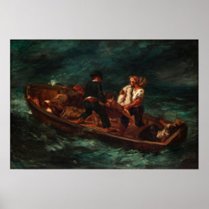 Delacroix - After The Sinking 1840 Poster