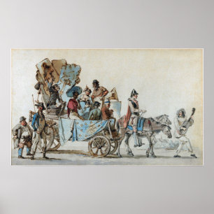 Delacroix - Dramatic Artists On A Trip Poster