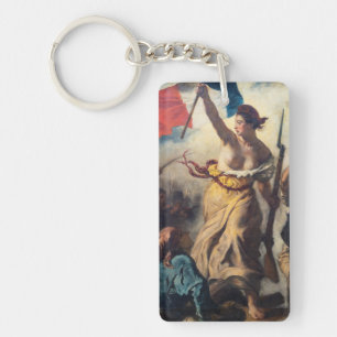 Delacroix - Liberty Leading The People Close-up Keychain