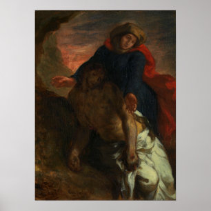 Delacroix - Pieta 1850 Poster