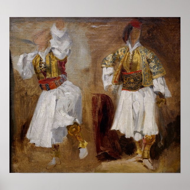 Delacroix - Study Of Costumes Poster (Front)