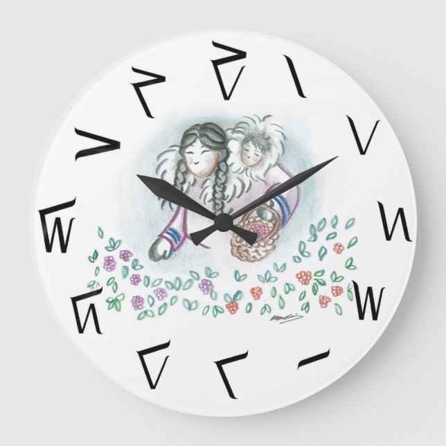 Délai de cueillette du Berry ! Horloge ronde (Recto)