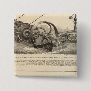 Delamater Iron Works 2 Inch Square Button
