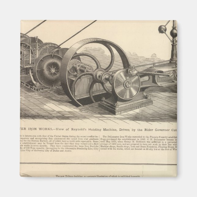 Delamater Iron Works Magnet (Front)